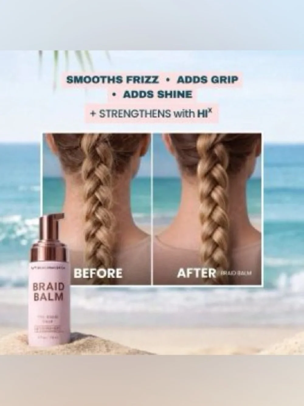 NWT, Unopened BEACHWAVER CO. Braid Balm - Pre Braid Prep